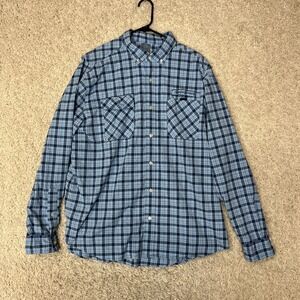 Vineyard Vines Harbor Shirt Mens XL Blue Long Sleeve Vented Fishing Outdoor